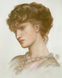 Portrét Aglaia Coronio (rozená Ionides) 1870 (křída na papíře)